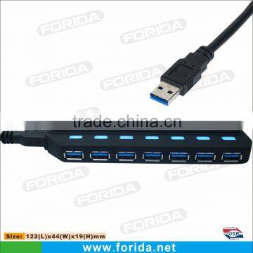 USB 3.0 Hub with 7x High Speed Ports, 10 port usb 3.0 hub