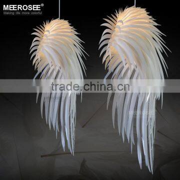 White Feather Bedroom Decor Indoor Pendant Light, Lighting Pendants for Restaurants MD2404