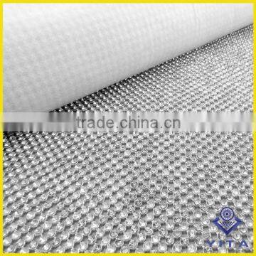 ZheJiang YiWu 45*120 white hot fix rhinestone sheet,mesh with rhinestone