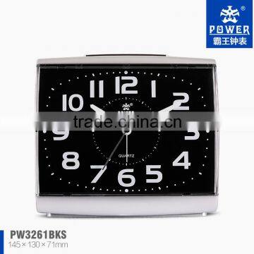 Chinese Black Train Clock Silicone Mini Alarm Clock And Yiwu Electronic Market For Kid Using With Bibi Bell and Sweep Movement