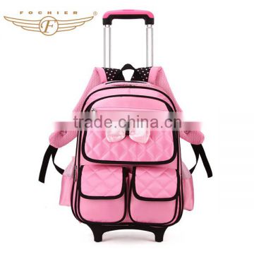 Rolling wheeled backpack bag