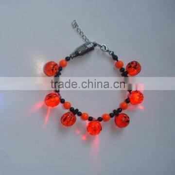 Led light up pumpkin bracelet flashing for Halloween party