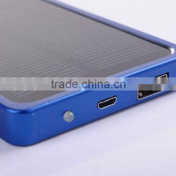 4000mAh mini solar power bank with LED indicator
