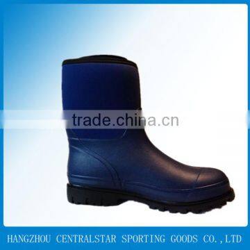 Hangzhou soft neoprene Rubber Rain boots for men 13966