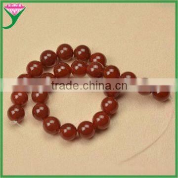 16mm smooth polished round ball shape semi precious natural dark red fire agate