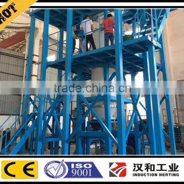 Vacuum technology gas atomization machine for making spherical metallic powders