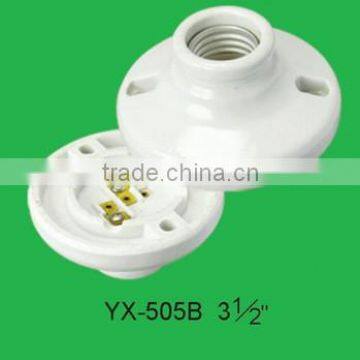 E27 Screw Type Porcelain Ceiling Lampholder YX-505B 3 1/2''