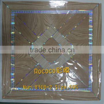 CLASSICAL ELEGANT PRINTING PVC WALL PANELS PLASTIC CEILING 60*60 CM VARIETY BEDROOM DECORATION PVC WALL SHEET PANELS photo-6