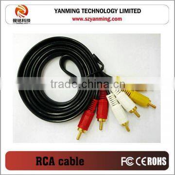 3.5mm 3 rca to 3 rca audio/vedio wire cables