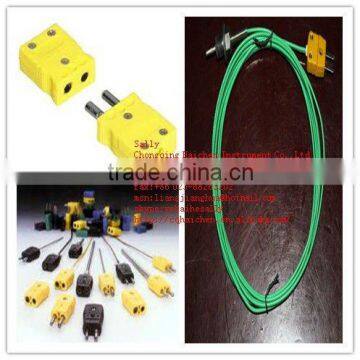 K Type Thermocouple With Yellow Plug Connector