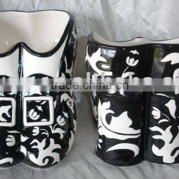 ceramic kitchen utensil holder, cutlery holder