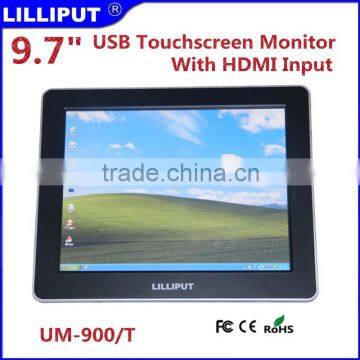 For iPhone 4S HDMI SYNC Output Lilliput 9.7" USB LCD Touchscreen Monitor