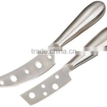 Stainless Steel Cheese Knives with Open Surface Blade, Set of 2