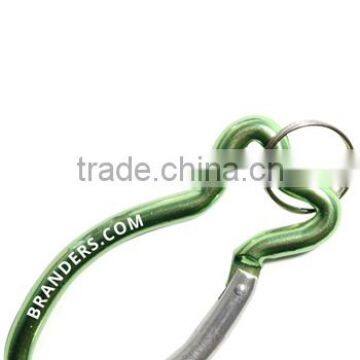 Imprinted Fish-Shaped Metal Carabiners