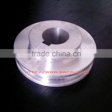 CNC machining v-belt pulley wheel aluminum