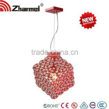 Red Chandelier Modern crystal E27 100W*1 Pendant Lamp,pendant light