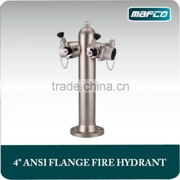 4 inch ansi stainless pillar fire hydrant with flange