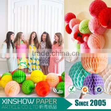 Party Round paper tissue best price honeycomb ball