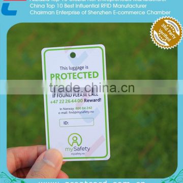 PVC Custom Shape Thermal Baggage Tag