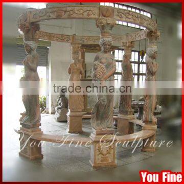 Hand Carved Decorative Garden Marble Gazebo Designs