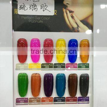 6ml Honey Girl glass gel polish translucent color clear transparent color manufacturer