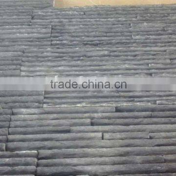 Z shape erosion resistance antacid black slate wall stone strips