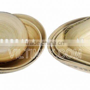 New shap bamboo with coconut bowl