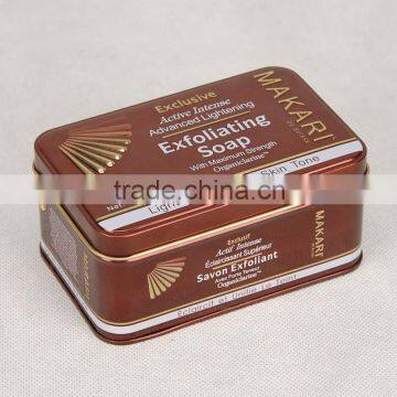 rectangular Exquisite design soap tin box