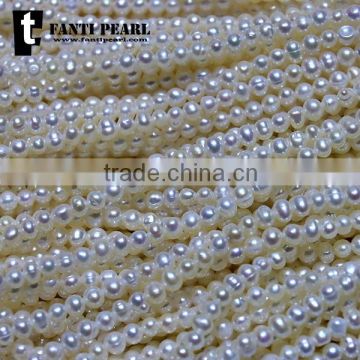 6-7mm AA wholesale white color small size loose freshwater high quality round pearl for necklace