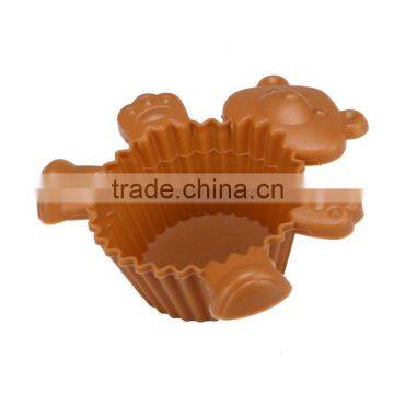 Novelty bear silicon cake mould cupcake decorations