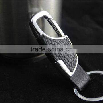Man's New Design Leather Keychain/fashion Leather Metal Keychain photo-2