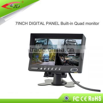 12V-24V 4 Split Sunvisor 7 inch TFT LCD car monitor with hdmi input