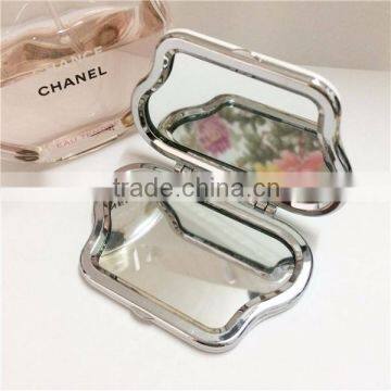 Customized Handbag Shape Make-up Pocket Mirror With PU Leather Covers