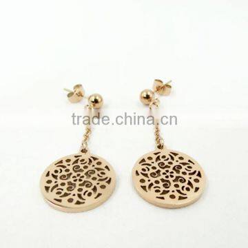 High-end gold ear rings for women,fashion jewelry