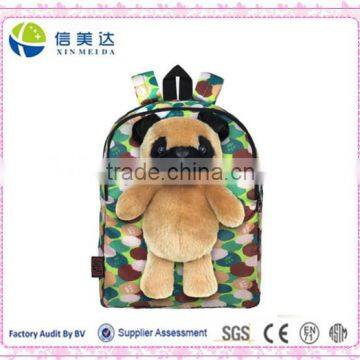 Plush Stuffed Animal Toy Dolls with Pull Out Backpack