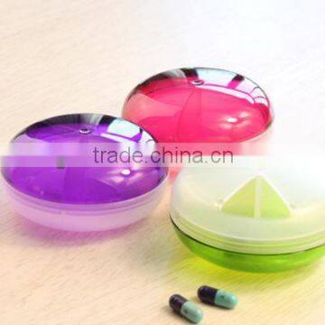 plastic round pill box