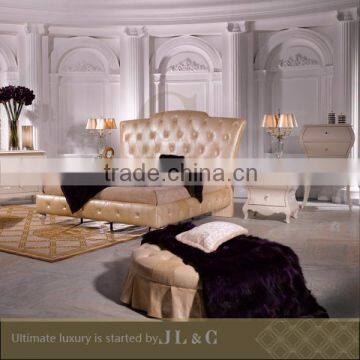 JB05-03 Royal Style Bedside Table With Crystal Puller Bedroom From JL&C Luxury Classic Home Furniture photo-2