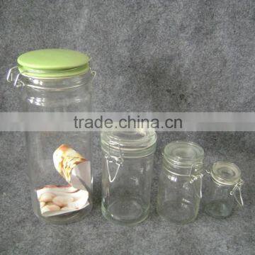 Glass Jar With Glass Lid photo-3