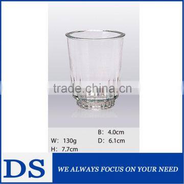 High quality crystal bottom clear glass kichenware