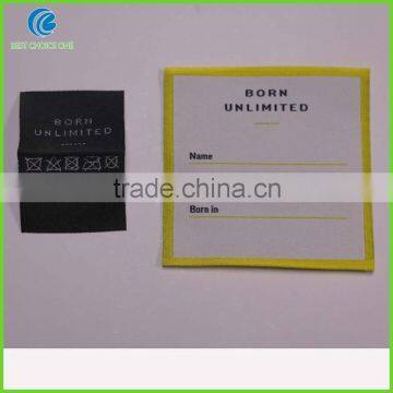 High Quality Garment Cotton End Fold Brand Label / Sew on Woven Label photo-3