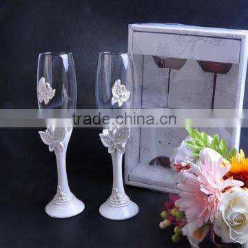 Wedding Celebration Champagne Glass Cup/ Classic Wedding Champagne