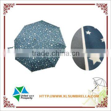 21" hot sale full printed automatic foldable star umbrella