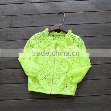 High Quality Fashion Breathable Children Zipper Coats for Girls, Zipper Unlined Upper Garment photo-2
