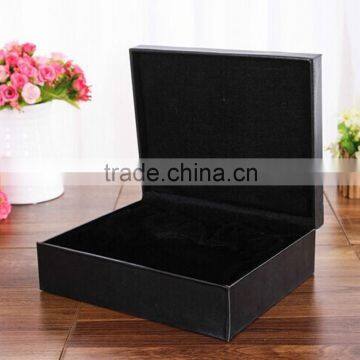 concise black jewelry box for ring watch necklace earring