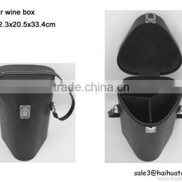 Advanced Leather/Pu wine box HIP FLASK BOX