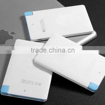 2600mah External Ultra Slim 6.6mm Universal Smart Credit Card Power Bank Quality Choice