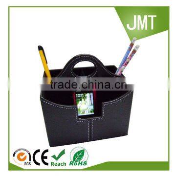 Home decorative pu leather tv remote control holder