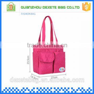 Pink Custom Outdoor Fashion Adjust Shoulder Baby Diaper Bag photo-1
