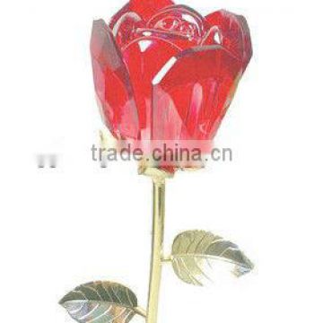 Red Crystal Roses,crystal gift for Valentine's Day