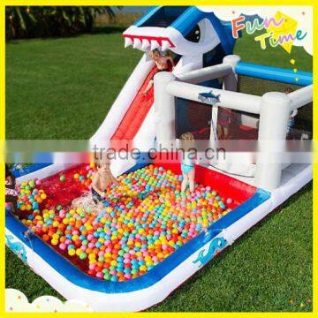Big kahuna inflatable water slide with pay water pool